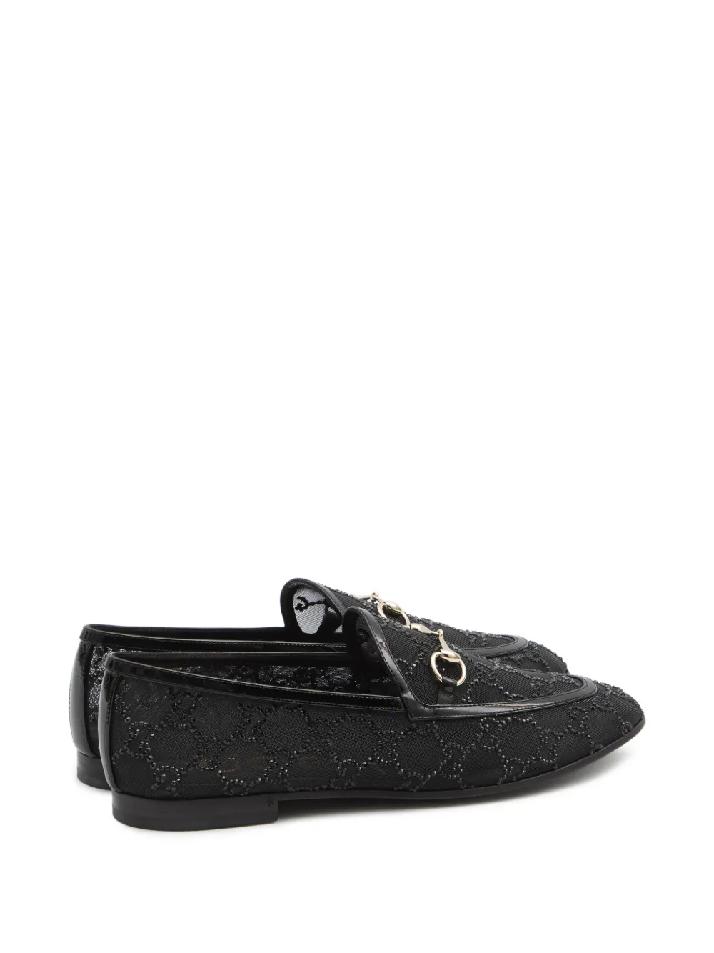 Gucci Jordaan loafers met horsebit-detail Zwart