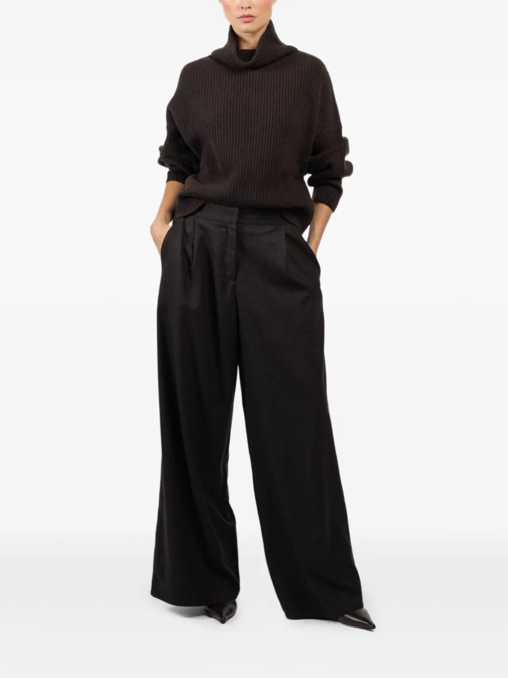 Dušan Roll-neck Sweater In Brown