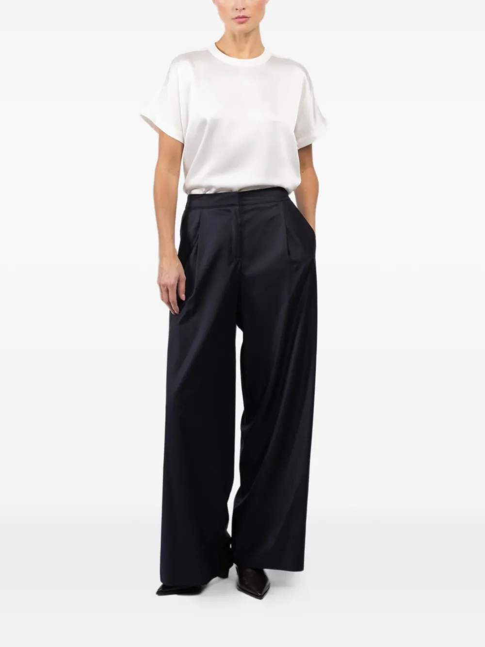 Dusan pleated trousers - Blauw
