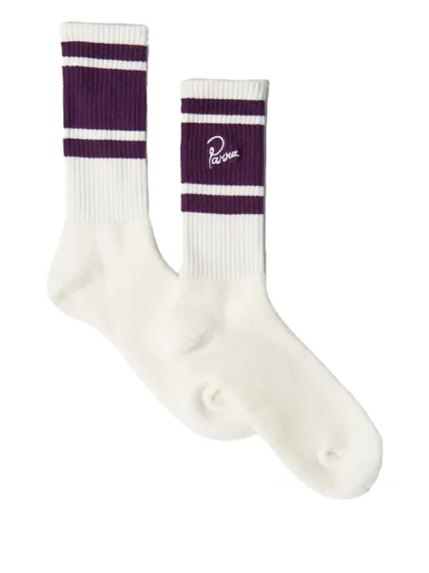 BY PARRA stripe-detail socks