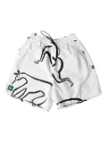 BY PARRA Yoga Walk swim shorts - White