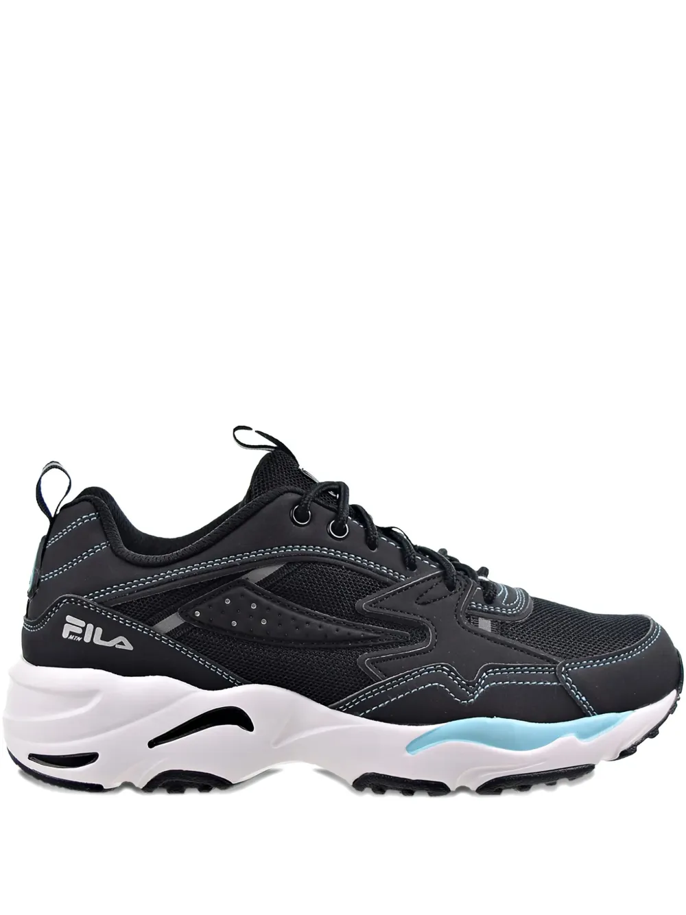 Fila Trail Tracer Logo-print Sneakers In Black