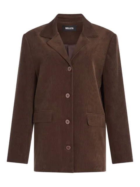 SER.O.YA Hera corduroy button blazer