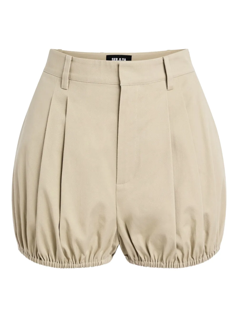SER.O.YA Jo pleated balloon shorts | Neutrals | Image 1