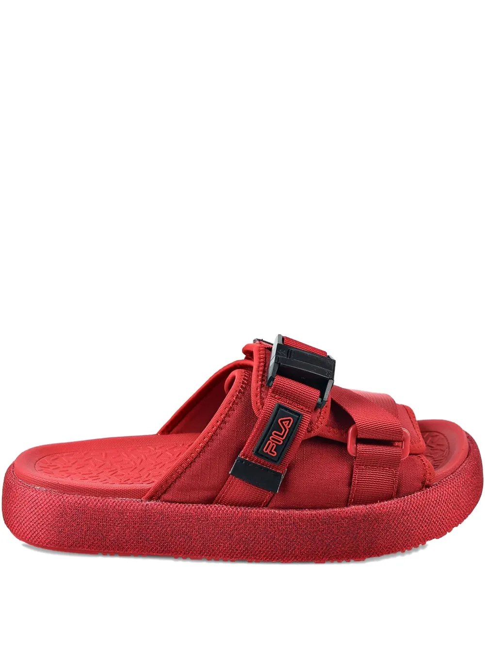 Fila Atlas buckle-strap slide Red