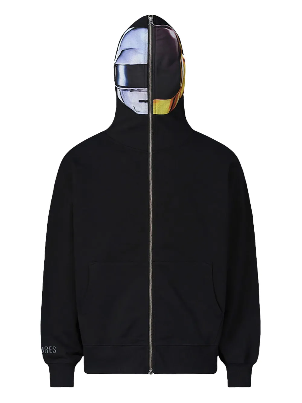 Pleasures Daft Punk Ram Graphic Zipper Hoodie In Black