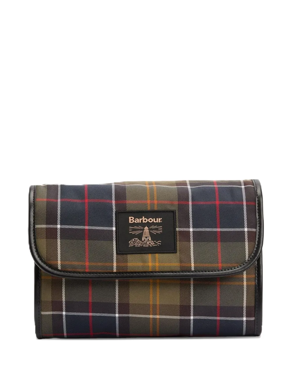 Barbour Tartan-plaid Clutch Bag In Green
