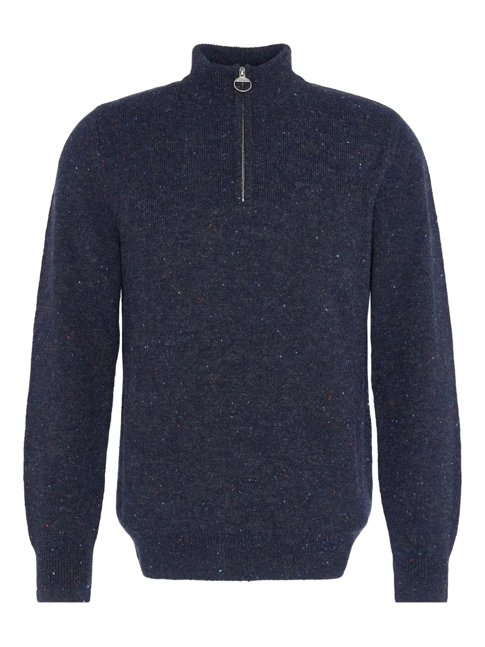 Barbour half-zip speckled sweater | Blue | Image 1
