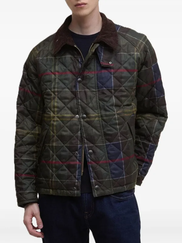 Barbour tartan-print Quilted Jacket Green FARFETCH CZ