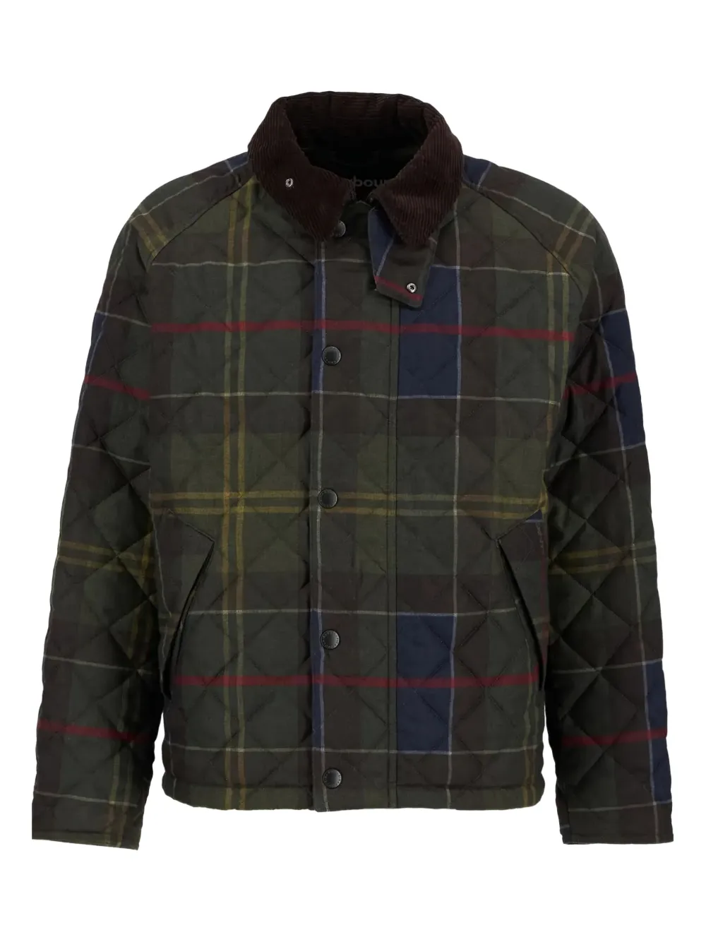 Barbour tartan-print quilted jacket | Green | Image 1