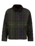 Barbour tartan-print quilted jacket - Green