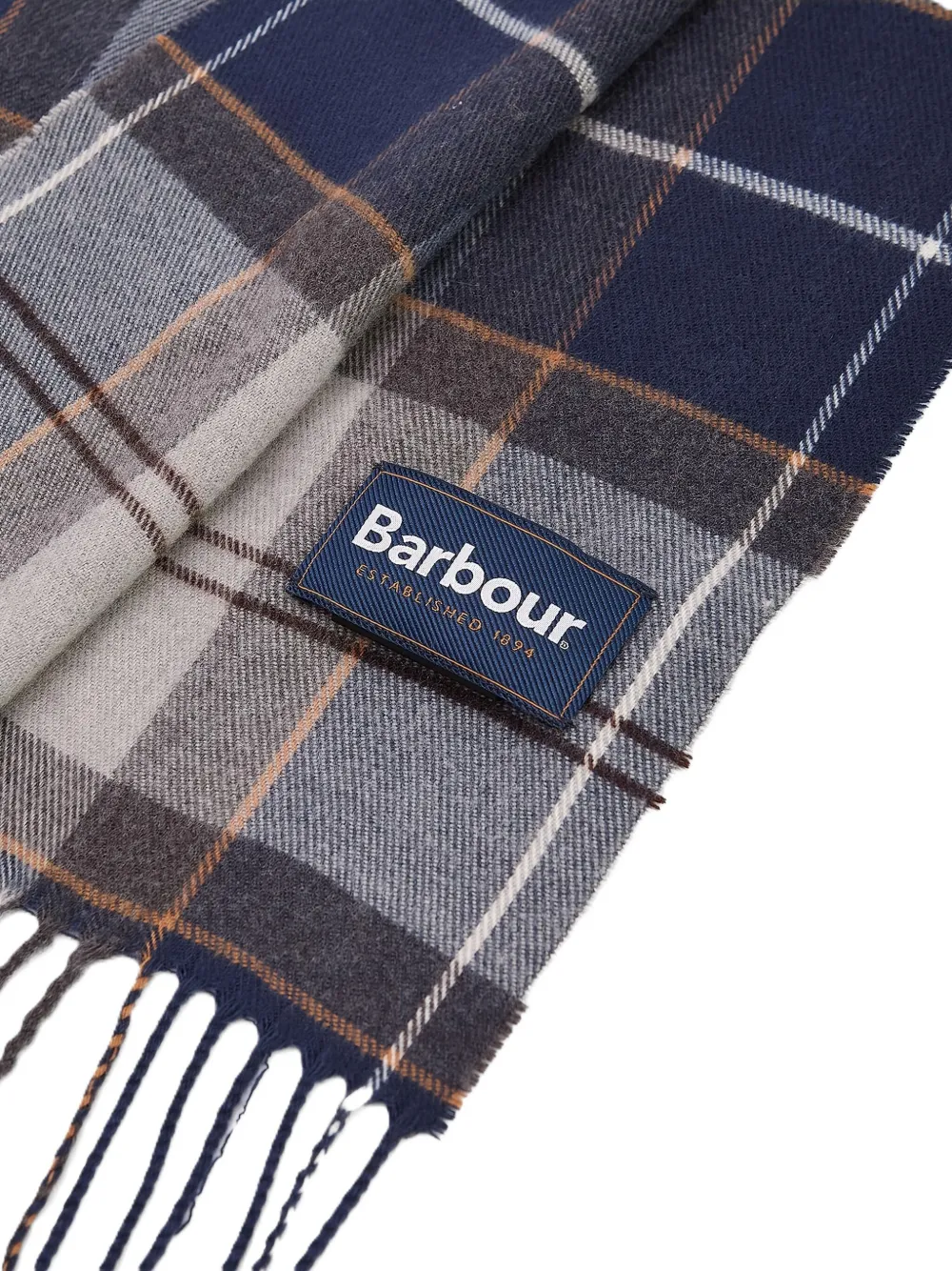 Barbour Tartan-fringed Scarf In Multi