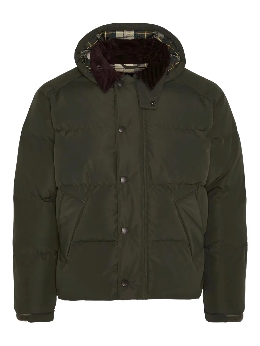 Barbour Transport hooded puffer jacket | Green | Image 1