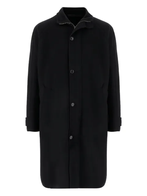 Giorgio Armani cashmere-blend button-fastening coat