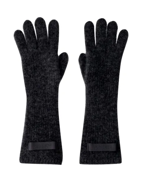 Jacquemus ribbed logo gloves