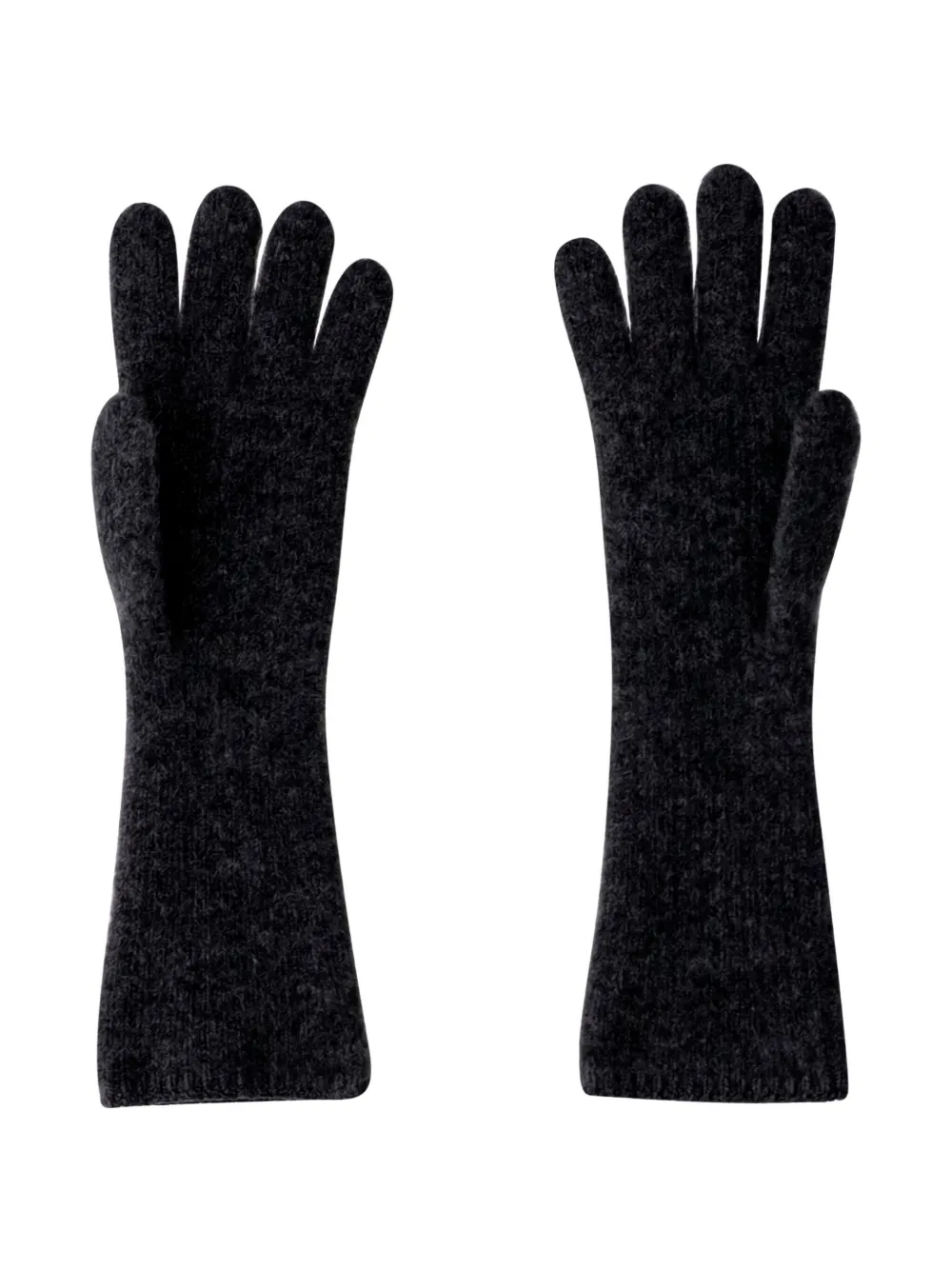Jacquemus ribbed logo gloves - Zwart