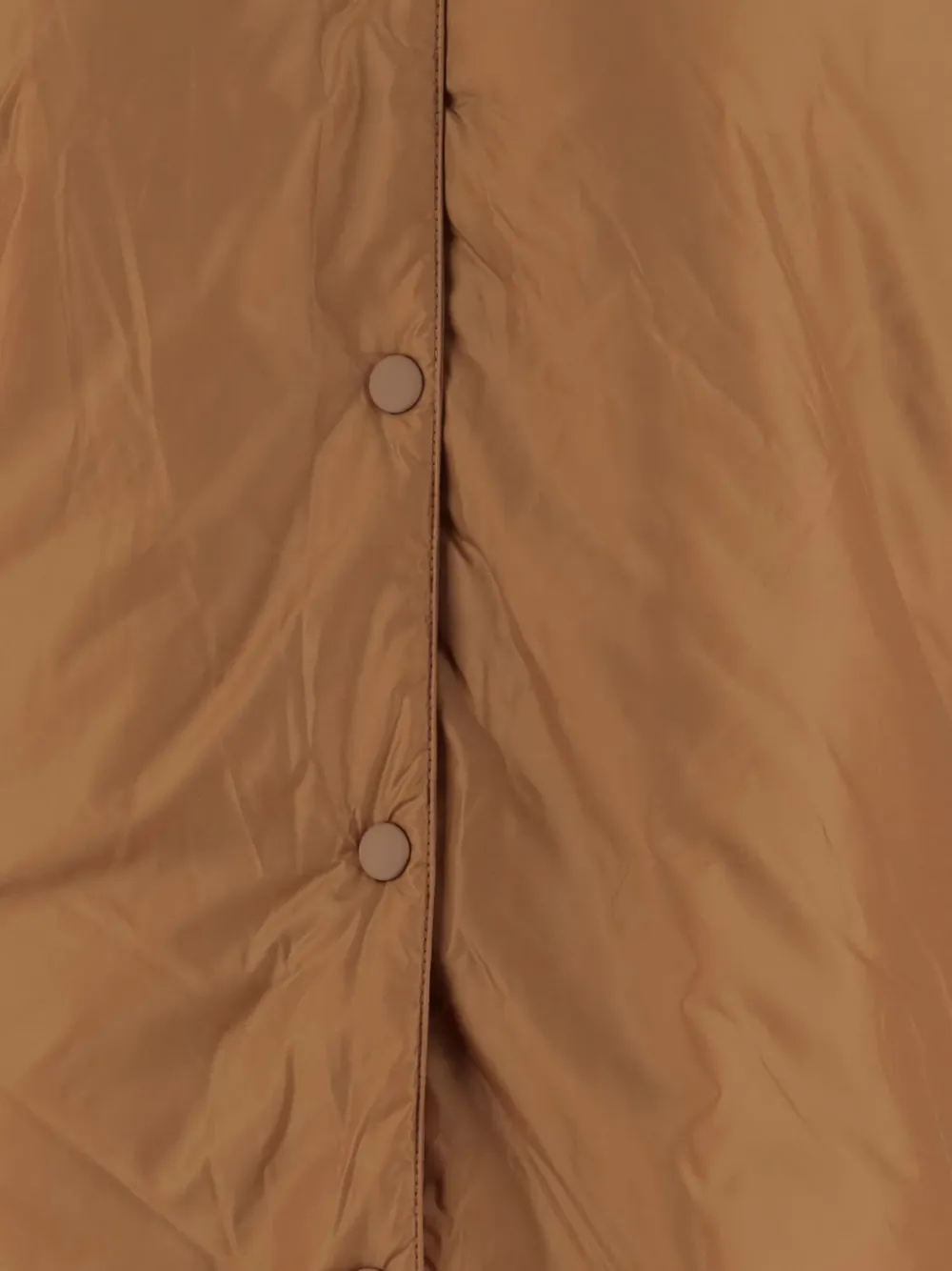 Aspesi Hooded Button-fastening Jacket In Brown