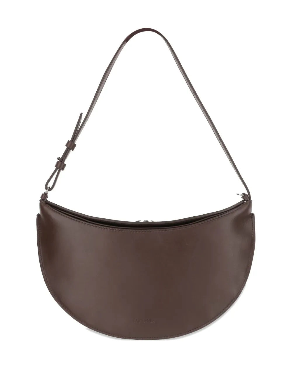 Jacquemus small Oval embossed-logo shoulder bag - Bruin