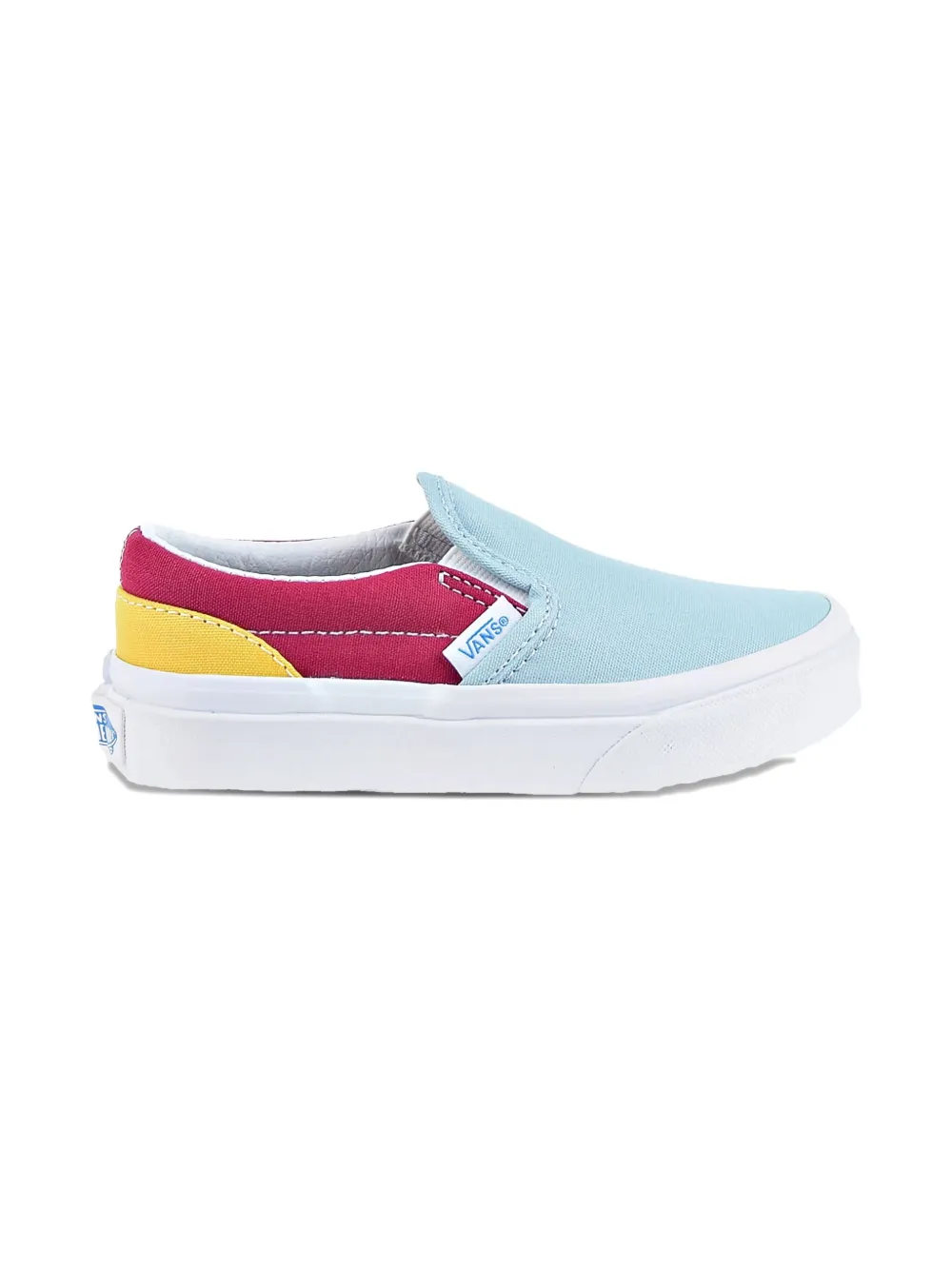 Vans Kids Classic leather slip-on sneakers Blue