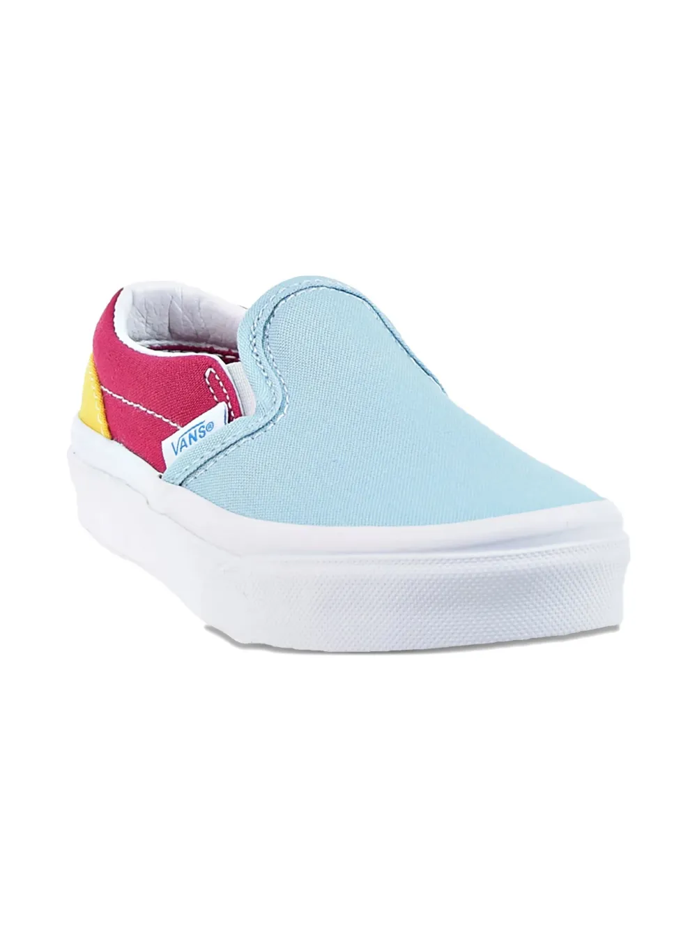 Vans Kids Classic leren slip-on sneakers - Blauw