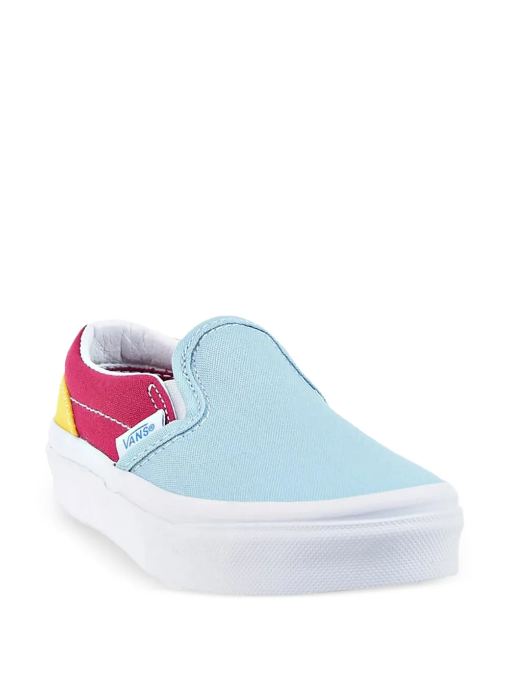 Vans Kids Classic leren slip-on sneakers - Blauw
