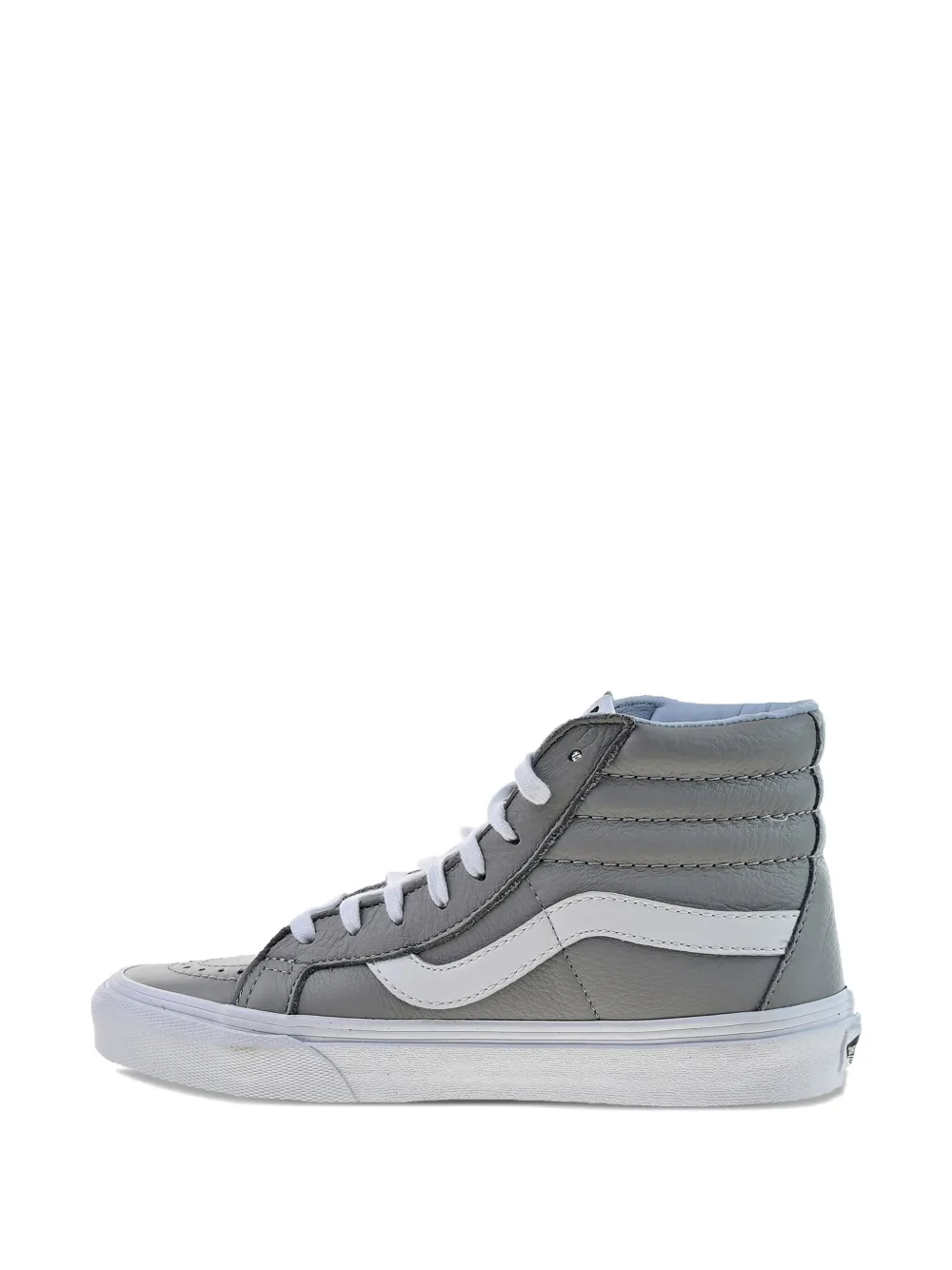 Vans Sk8-hi Reissue Leather High-top Sneakers In Gray