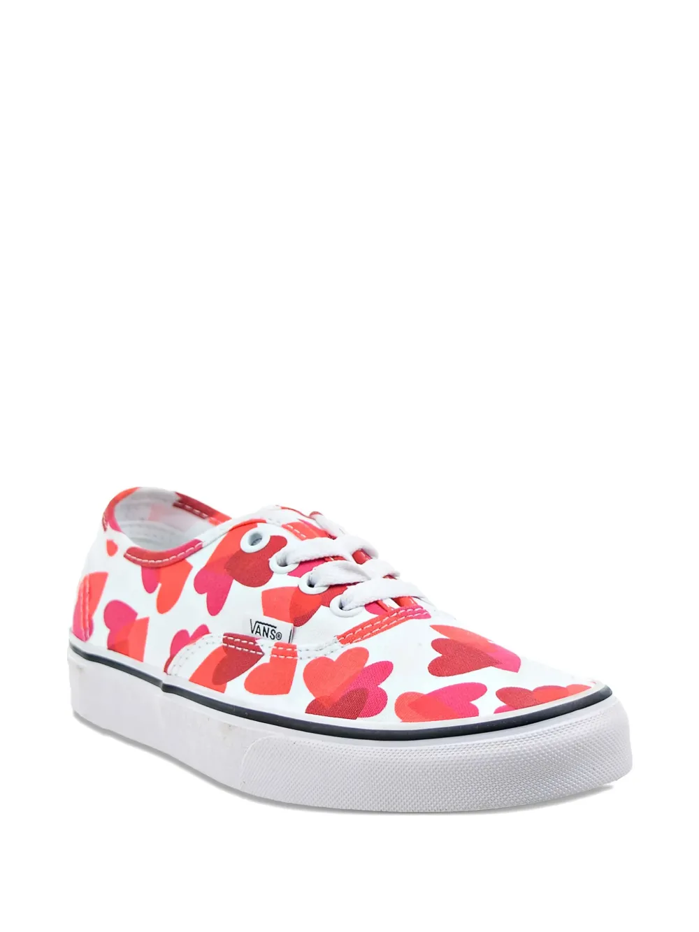 Vans Authentic Heart-print Sneakers In Red