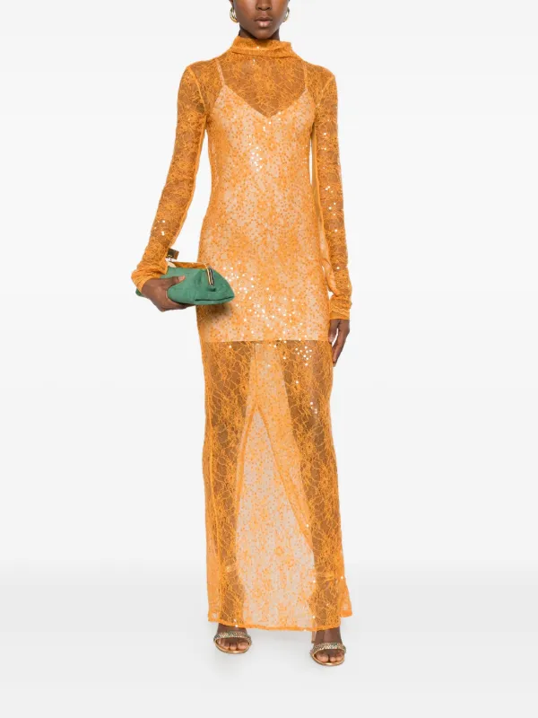 patrizia pepe gold dress Patrizia Pepe Lam Maxi Dress In Gold - 19% Off