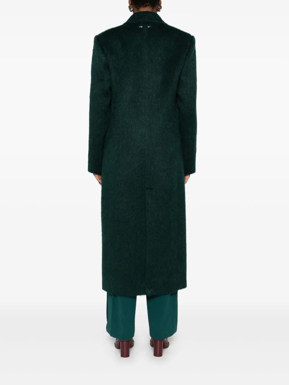 Patrizia Pepe Jas met enkele rij knopen Groen