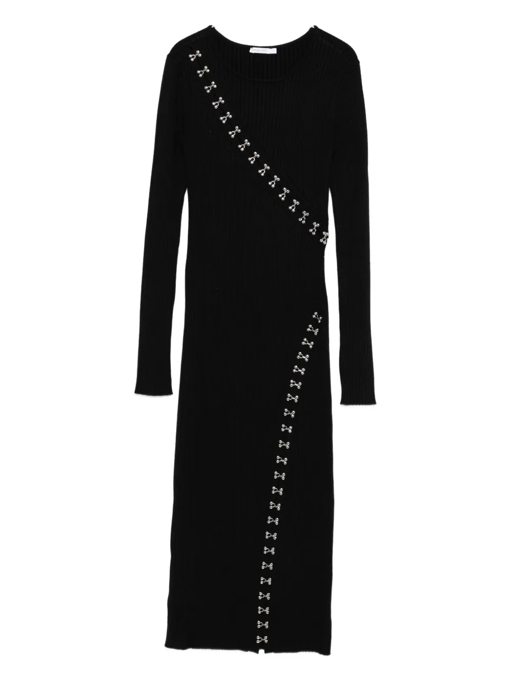 Patrizia Pepe knitted midi dress - ブラック Patrizia Pepe knitted midi dress - ブラック
