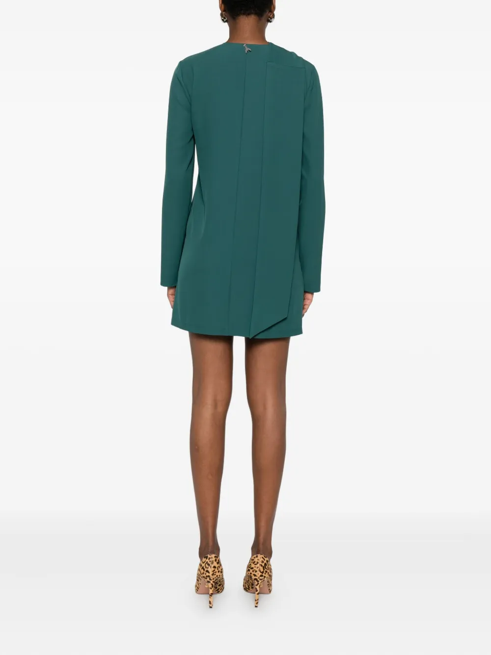 Patrizia Pepe Draped Midi Dress In Green