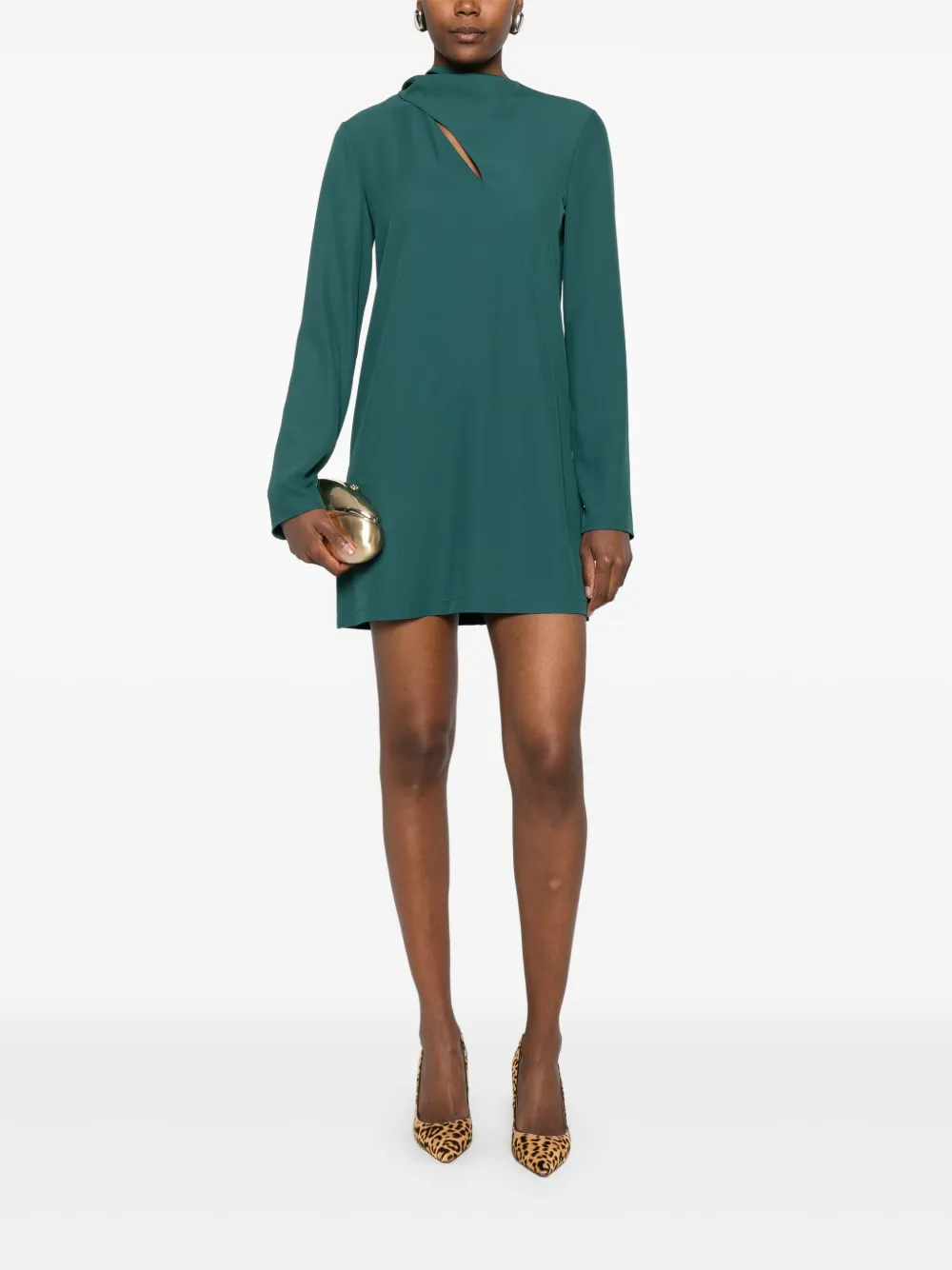 Patrizia Pepe Gedrapeerde midi-jurk - Groen
