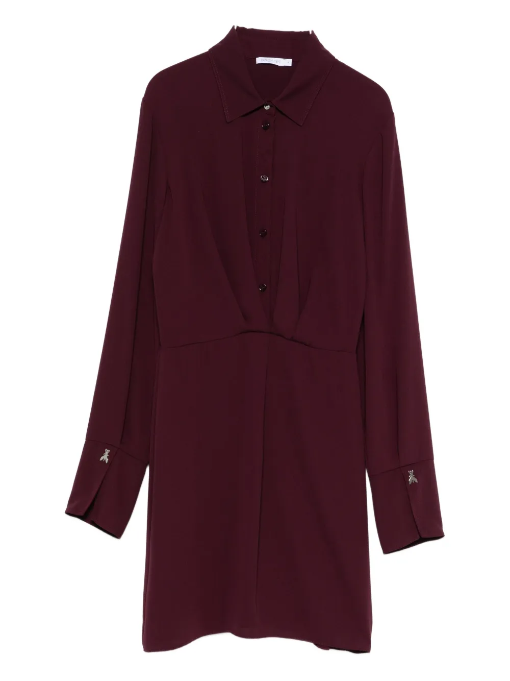 Patrizia Pepe long sleeve shirt dress - パープル Patrizia Pepe long sleeve shirt dress - パープル