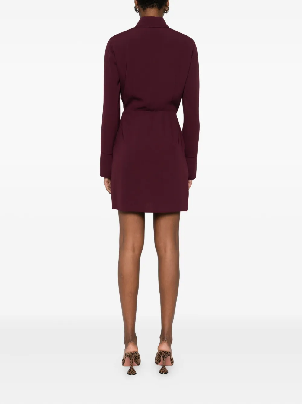 Patrizia Pepe Cropped blousejurk Paars