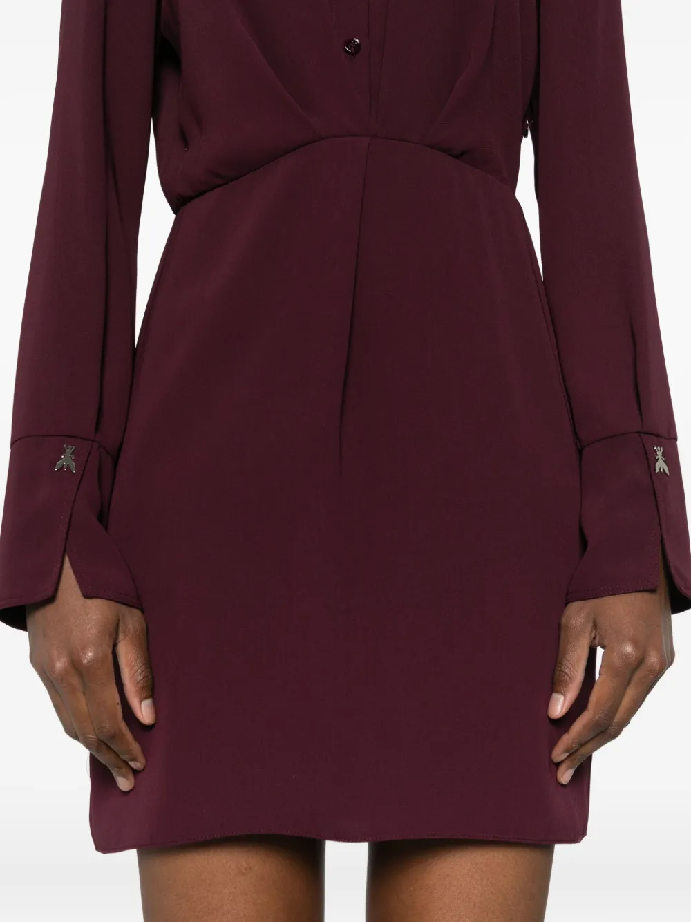 Patrizia Pepe Cropped blousejurk Paars