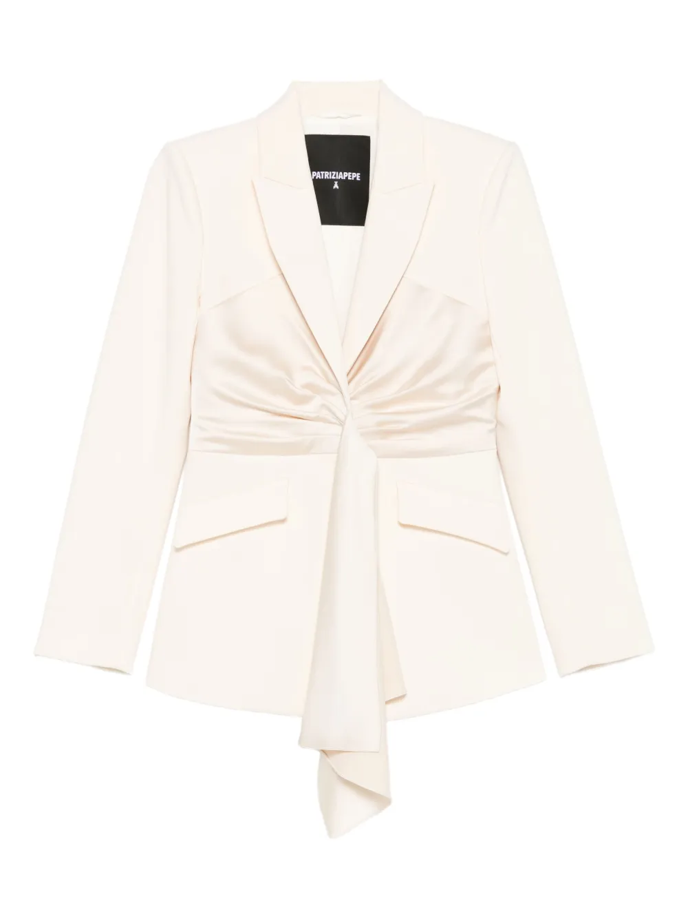 Patrizia Pepe draping blazer | White | Image 1