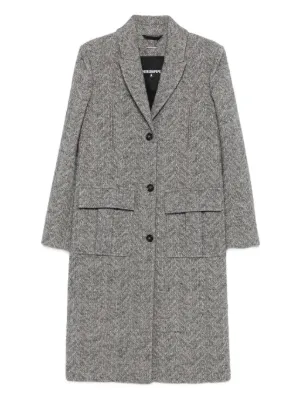 Jil Sander ヘリンボーン コート | グレー | FARFETCH JP