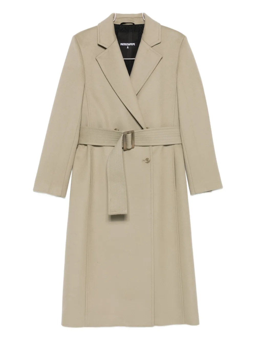 Patrizia Pepe belted double-breasted coat | Neutrals | Image 1