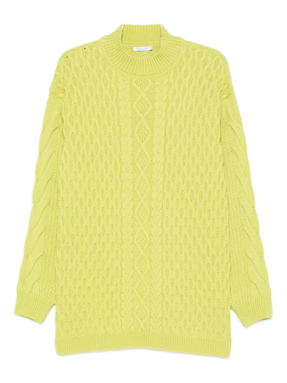 Patrizia Pepe Wool-blend Sweater In Green