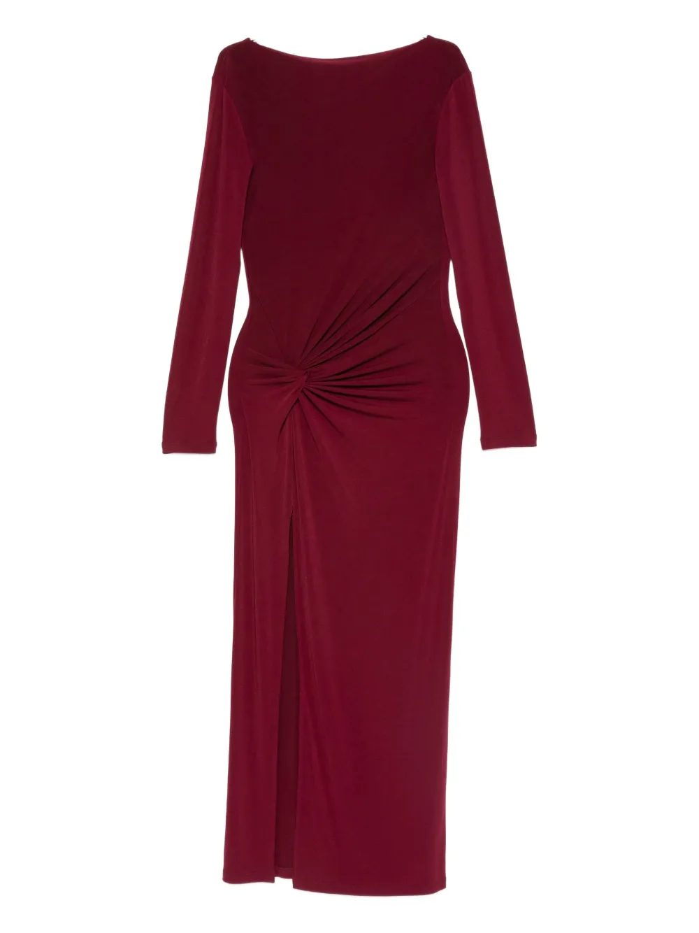 Patrizia Pepe gathering midi dress - パープル Patrizia Pepe gathering midi dress - パープル