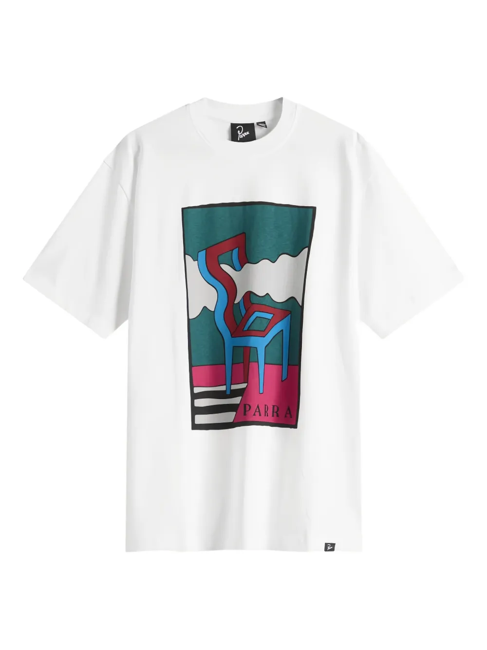 BY PARRA Smoke Chair cotton T-shirt - Bianco