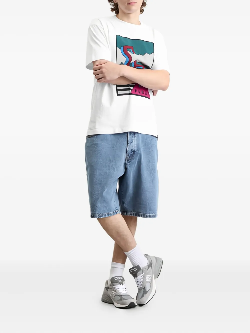 BY PARRA Smoke Chair katoenen T-shirt Wit