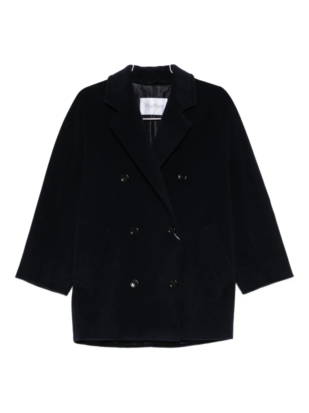Max Mara Double-breasted Coat In Blue