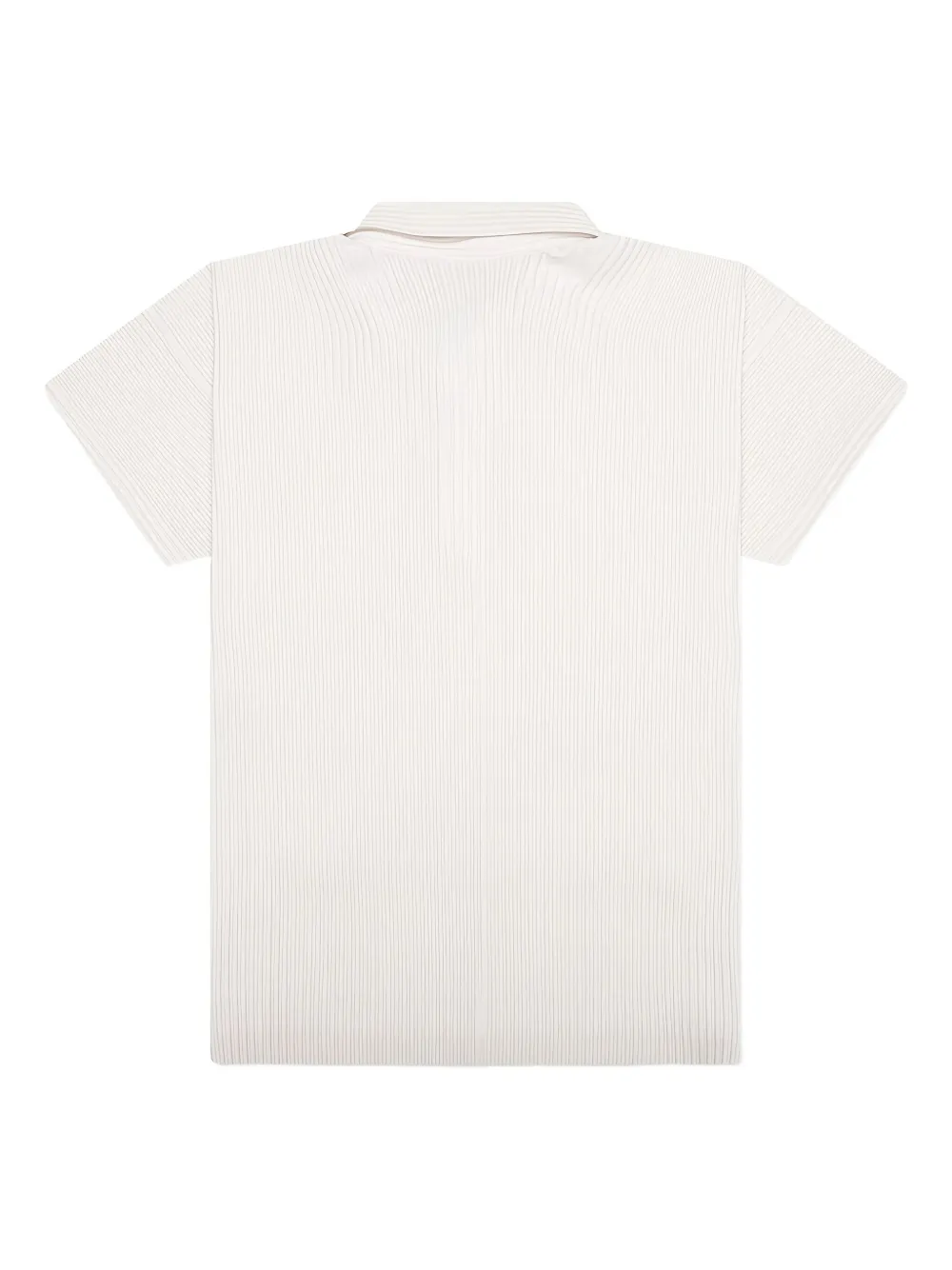 Homme Plissé Issey Miyake pleated short-sleeve polo shirt - Wit