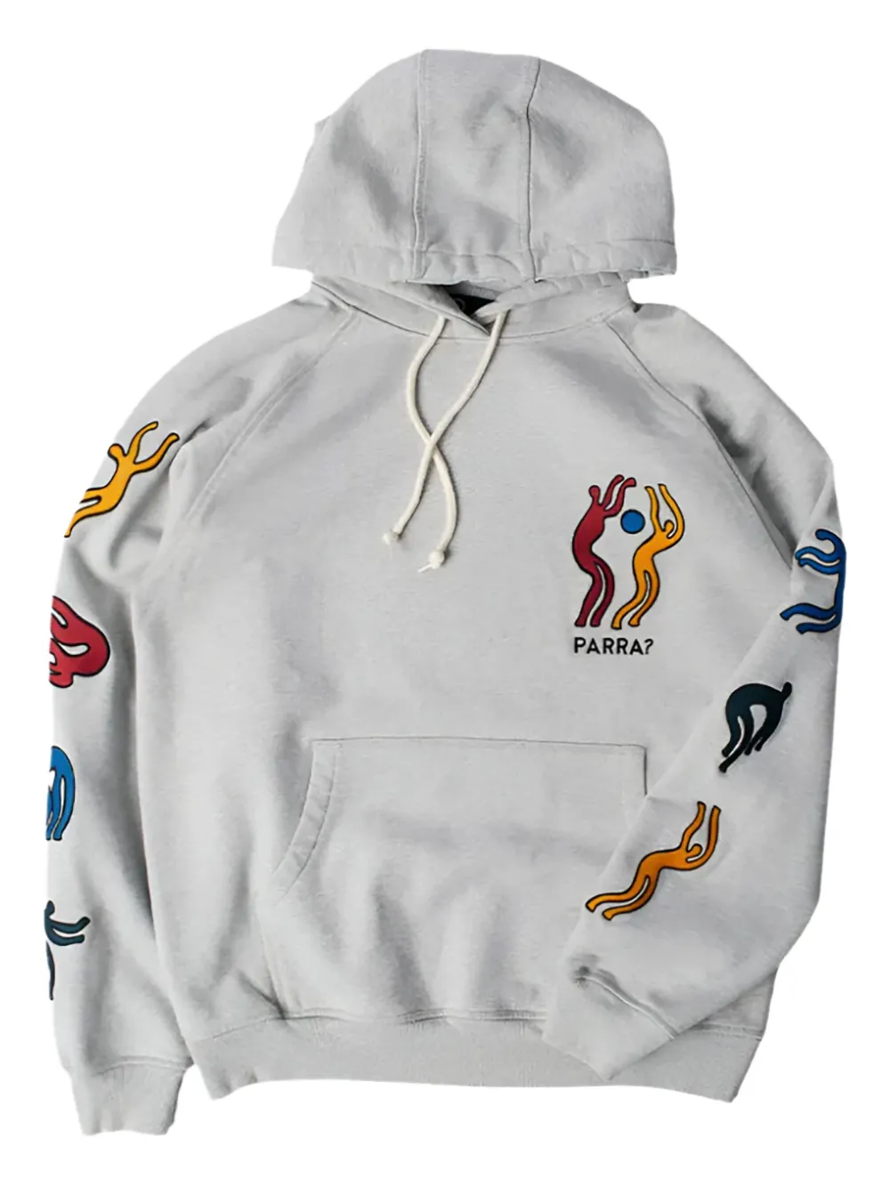BY PARRA La chambre nuit embroidered-figure hoodie | Grey | Image 1