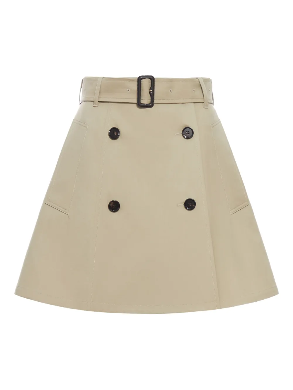 Burberry belted double-breasted skirt | Neutrals | Image 1