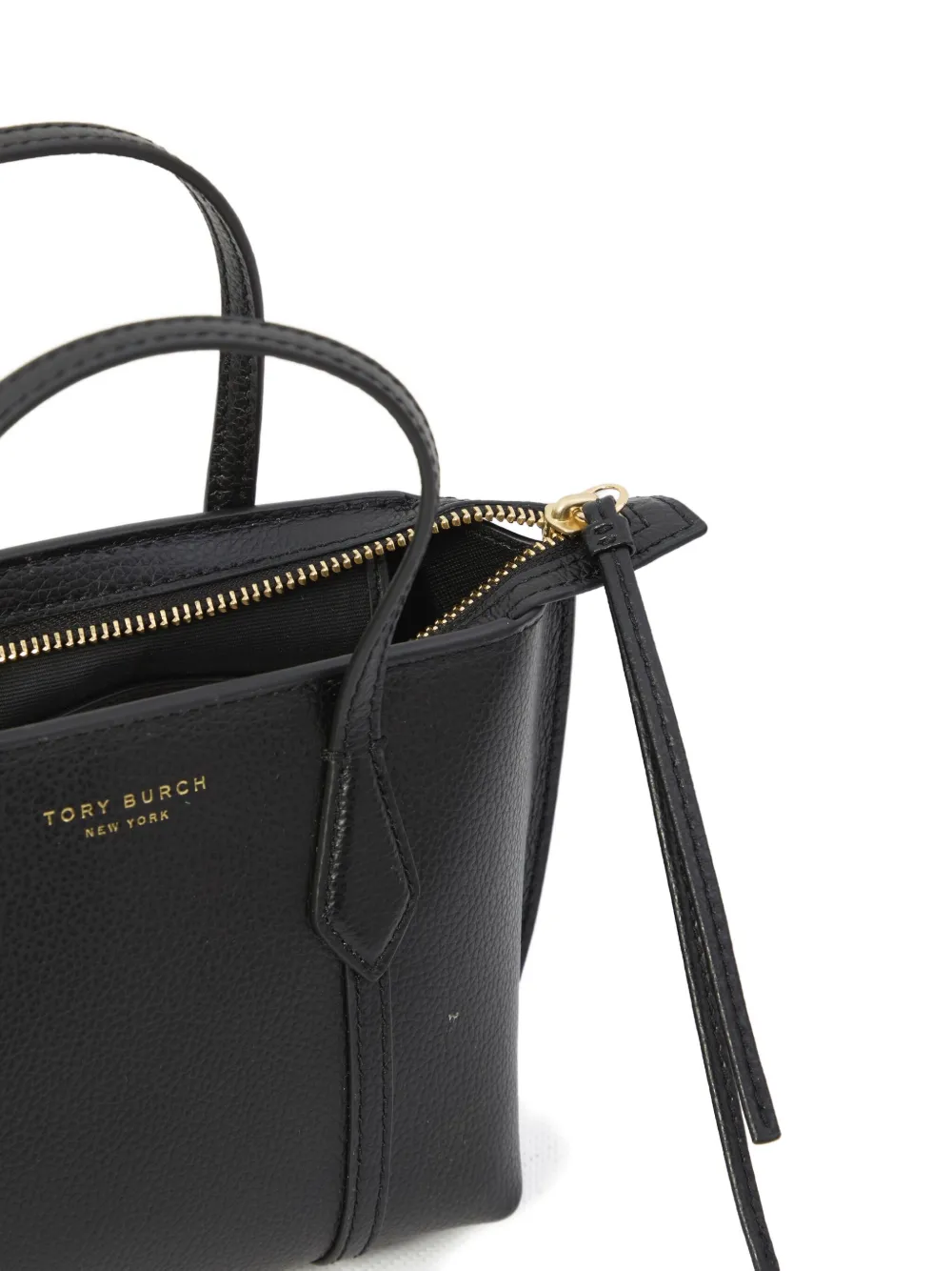 Tory Burch Perry kleine crossbodytas met rits Zwart