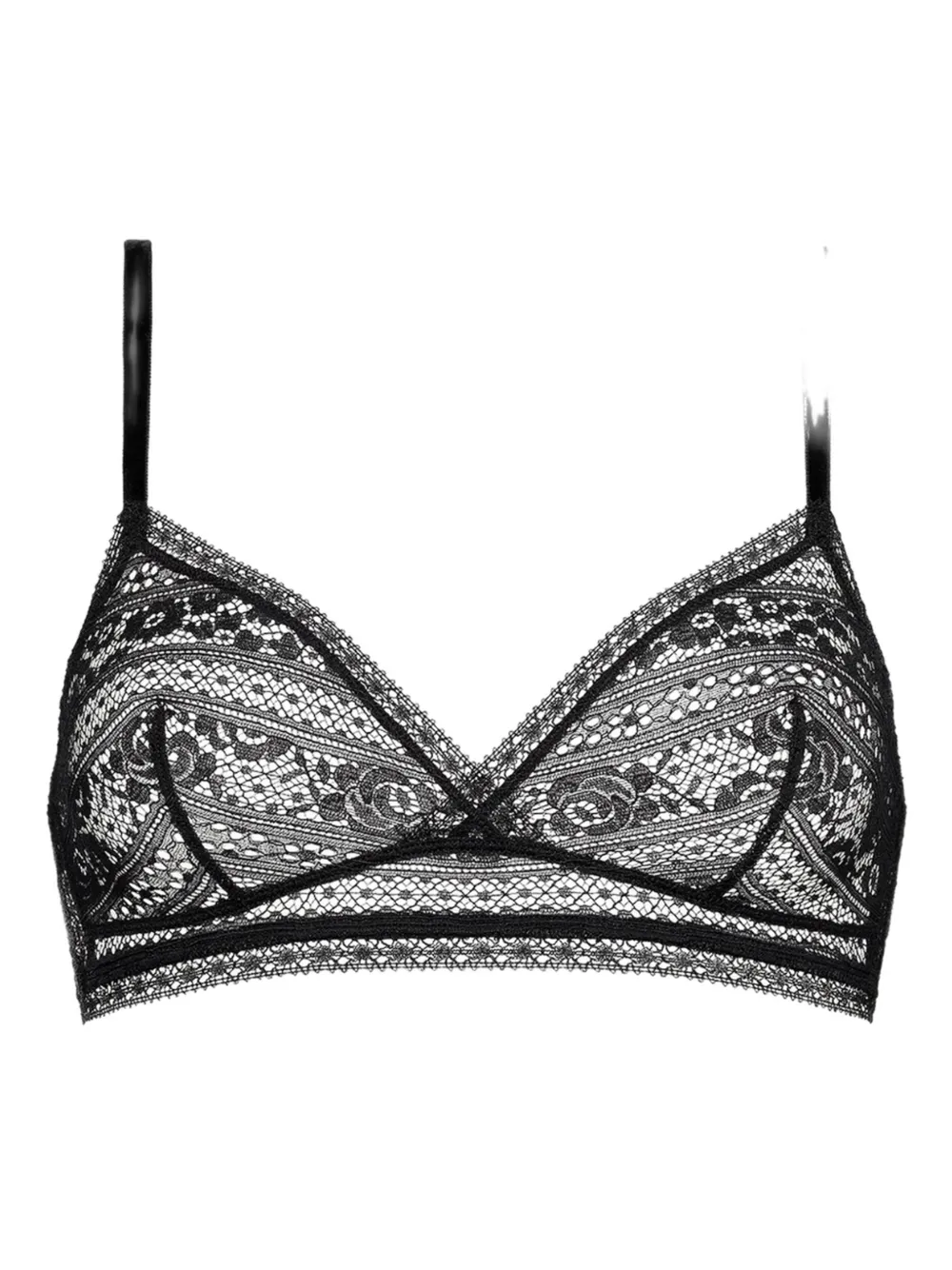 ERES lace triangle bra - Nero