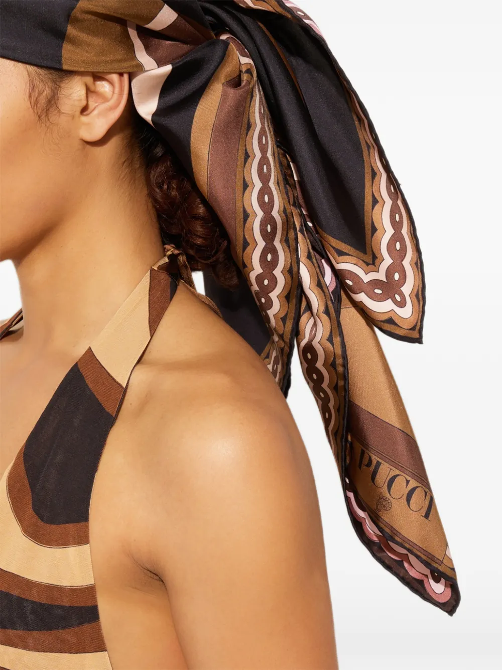 PUCCI Sjaal met print Zwart