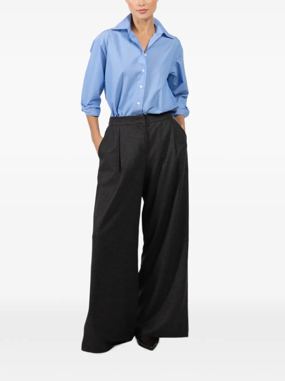 Dusan pleated pants - Grijs